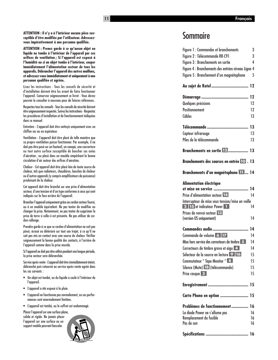 Sommaire | ROTEL RC972 User Manual | Page 11 / 34