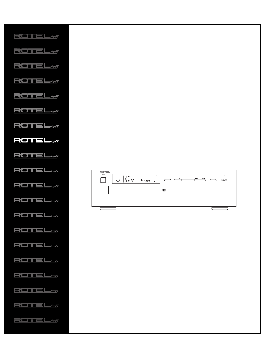 ROTEL RCC955 User Manual | 54 pages