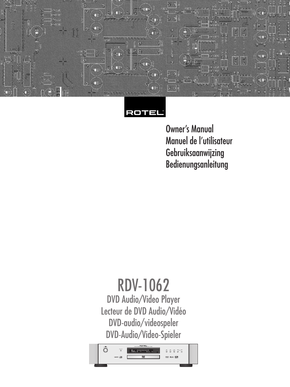ROTEL RDV-1062 User Manual | 85 pages