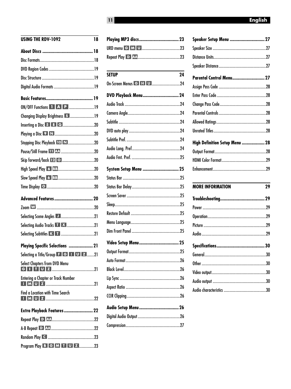 ROTEL RDV-1092 User Manual | Page 11 / 83
