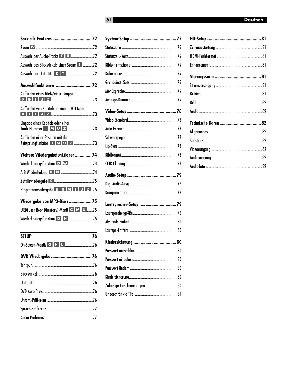 ROTEL RDV-1092 User Manual | Page 61 / 83