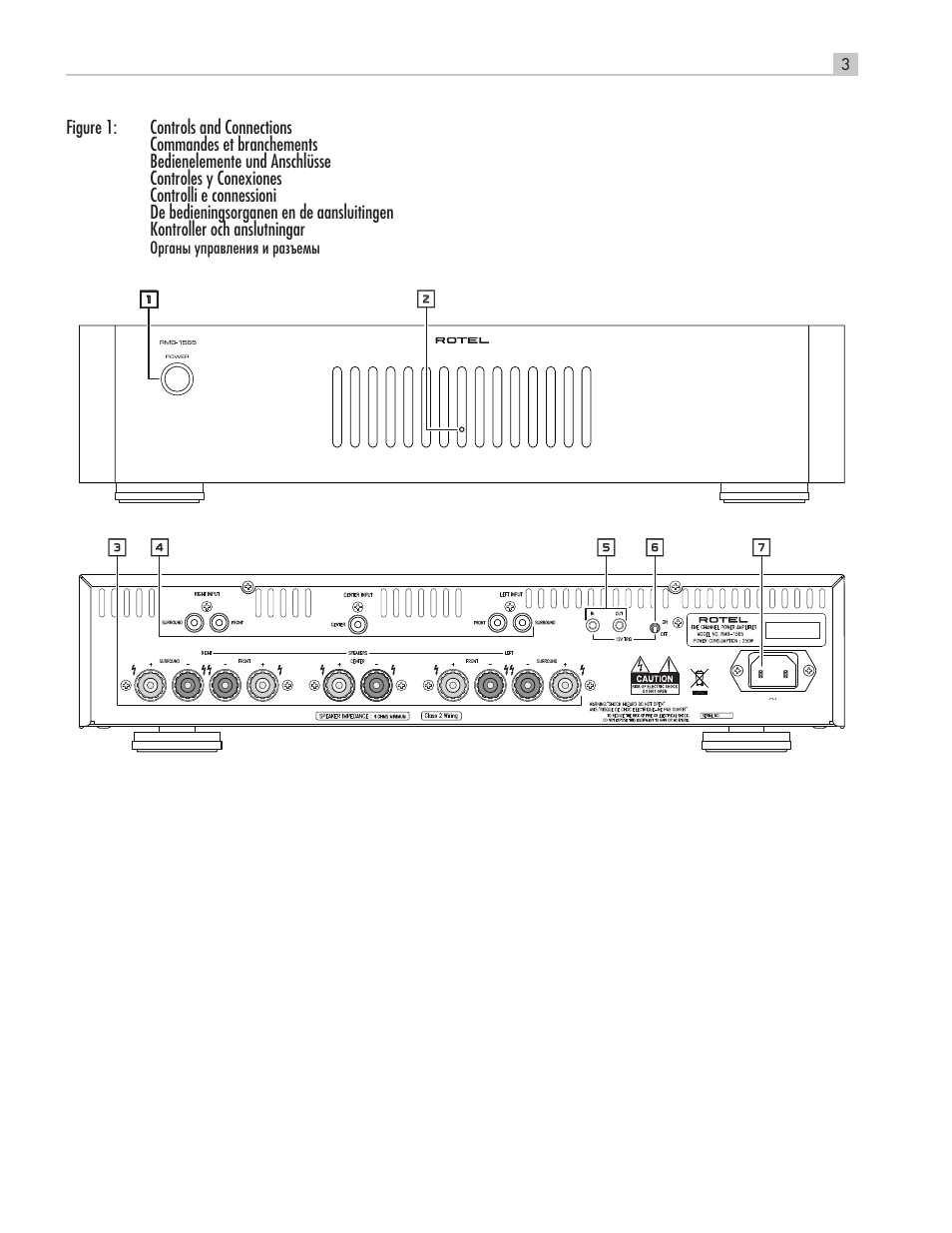 ROTEL RMB-1565 User Manual | Page 3 / 46