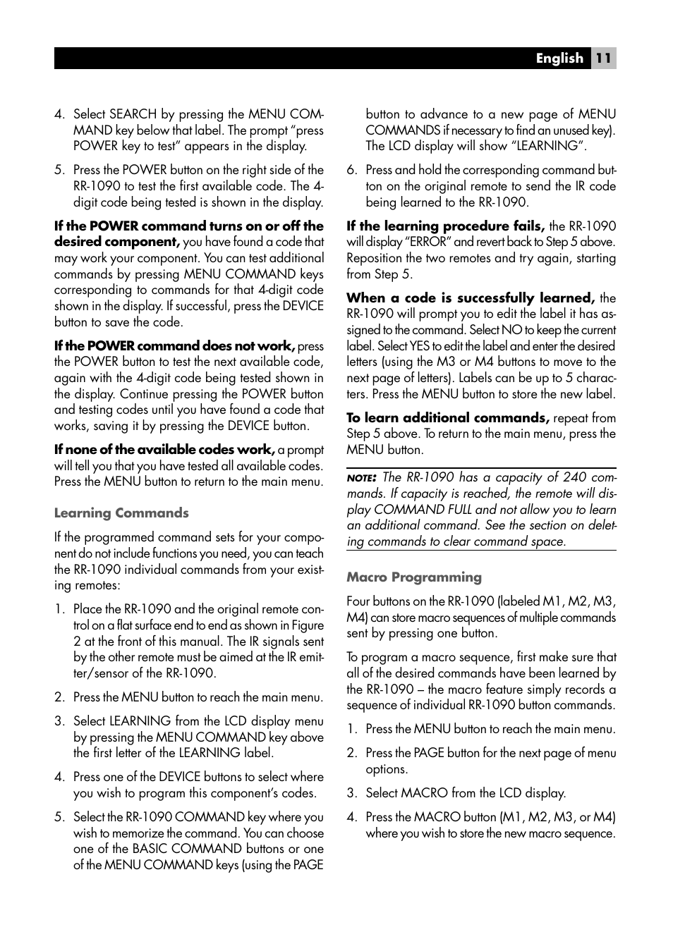 ROTEL RR1090 User Manual | Page 11 / 96