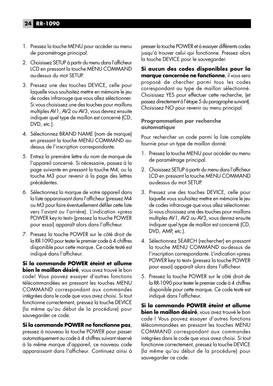ROTEL RR1090 User Manual | Page 24 / 96