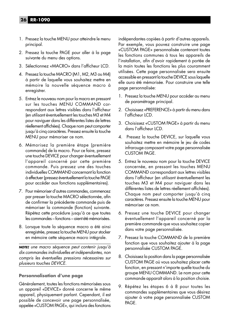 ROTEL RR1090 User Manual | Page 26 / 96