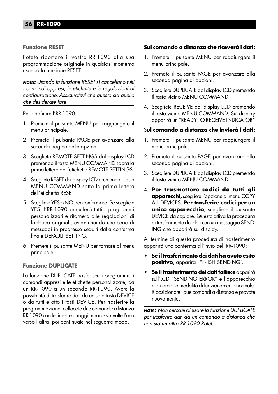 ROTEL RR1090 User Manual | Page 56 / 96
