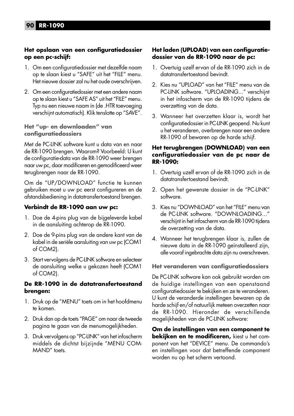 ROTEL RR1090 User Manual | Page 90 / 96