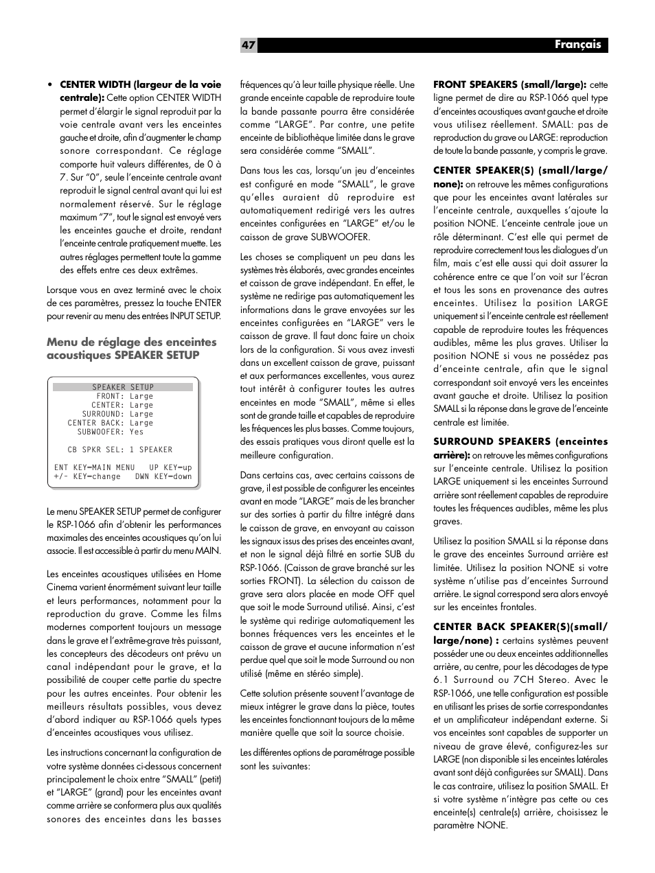 ROTEL RSP1066 User Manual | Page 47 / 76
