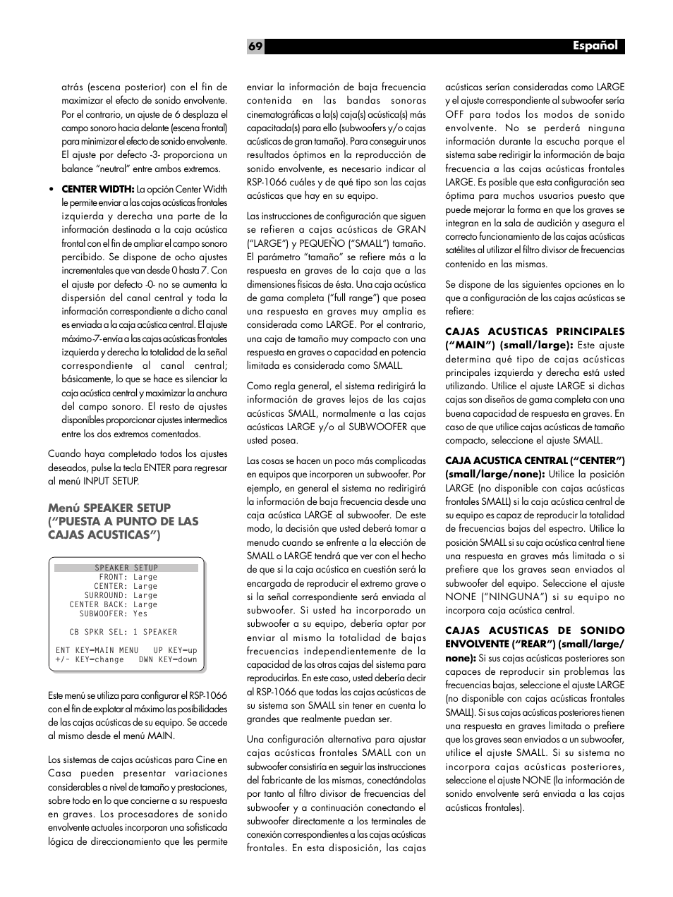 ROTEL RSP1066 User Manual | Page 69 / 76