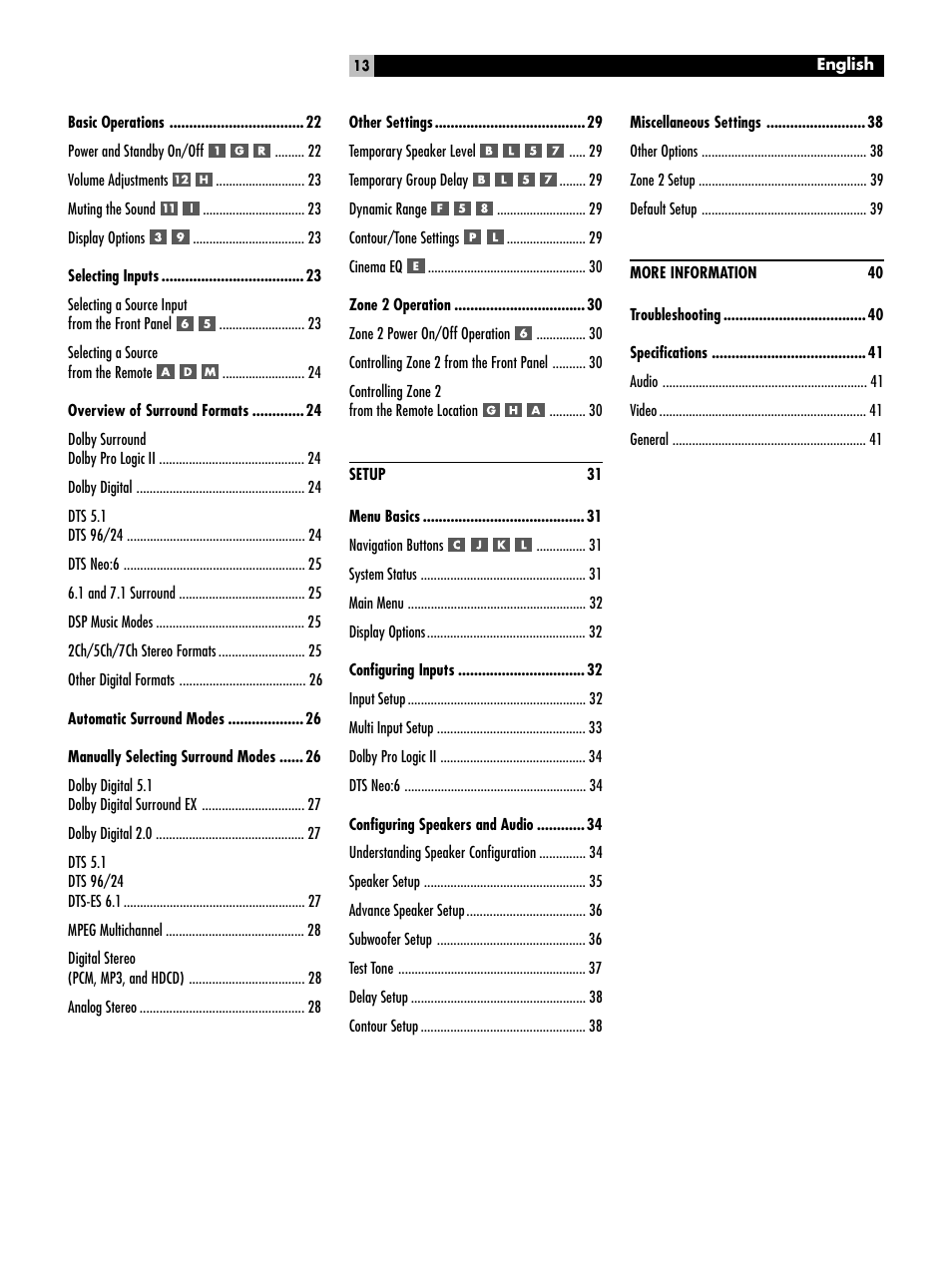 ROTEL RSP-1098 User Manual | Page 13 / 112