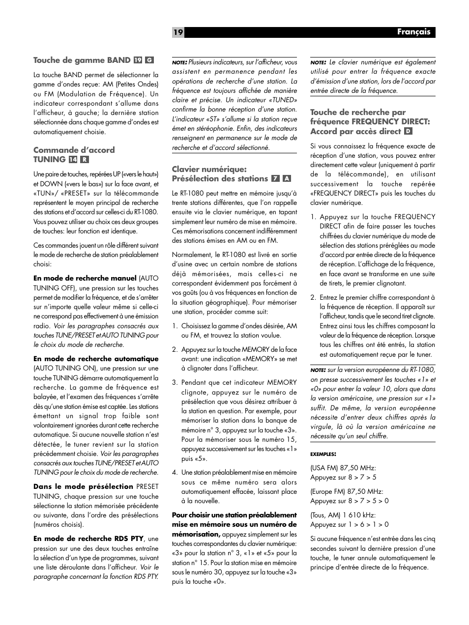 ROTEL RT1080 User Manual | Page 19 / 56