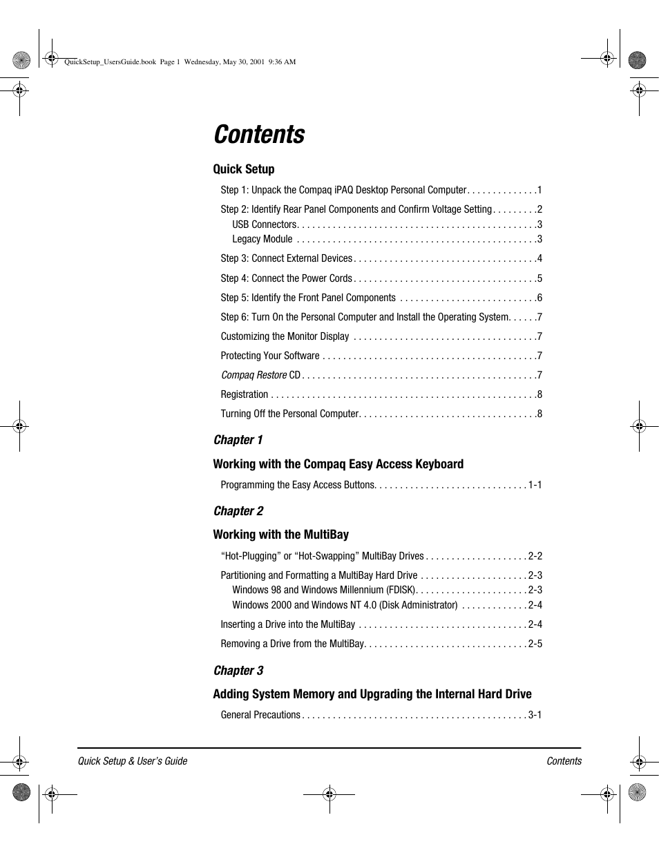 Compaq iPAQ User Manual | Page 4 / 73