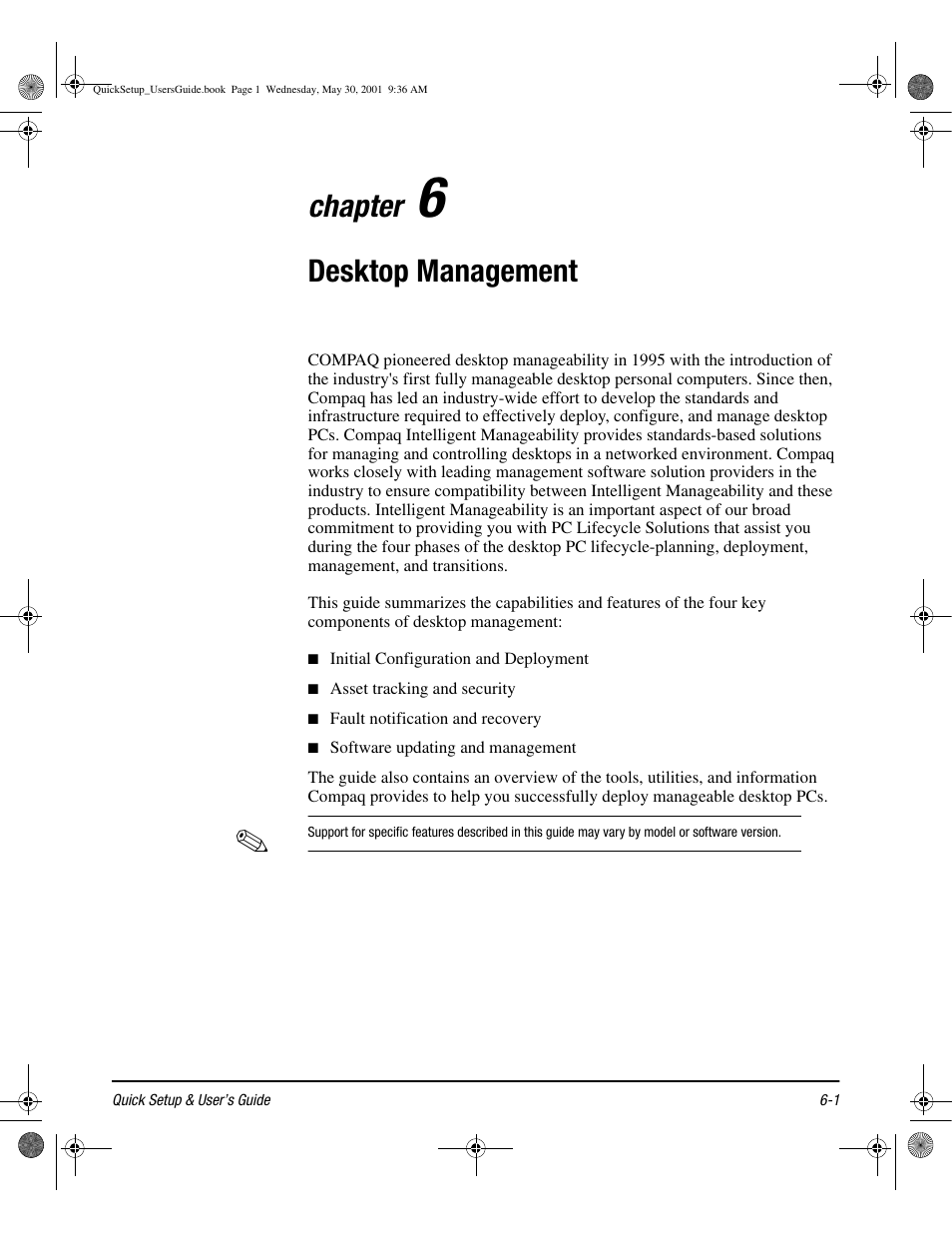 Chapter, Desktop management | Compaq iPAQ User Manual | Page 40 / 73