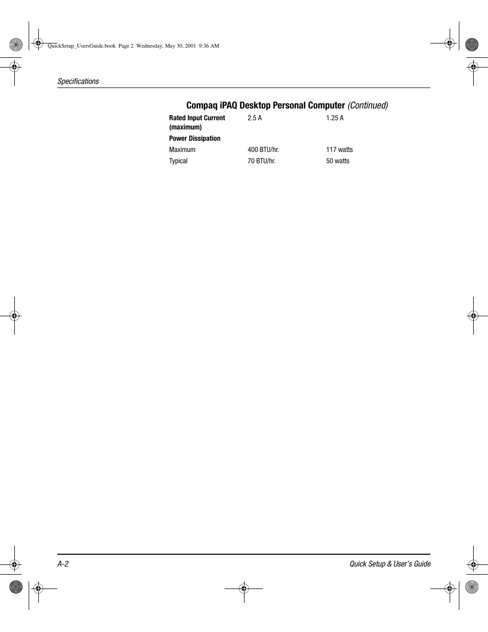 Compaq ipaq desktop personal computer (continued) | Compaq iPAQ User Manual | Page 69 / 73