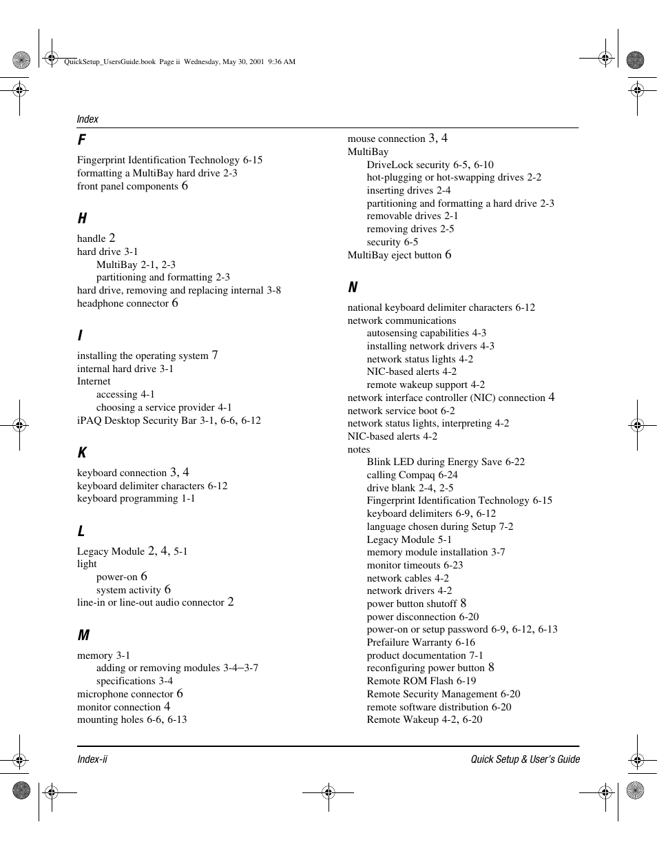 Compaq iPAQ User Manual | Page 71 / 73