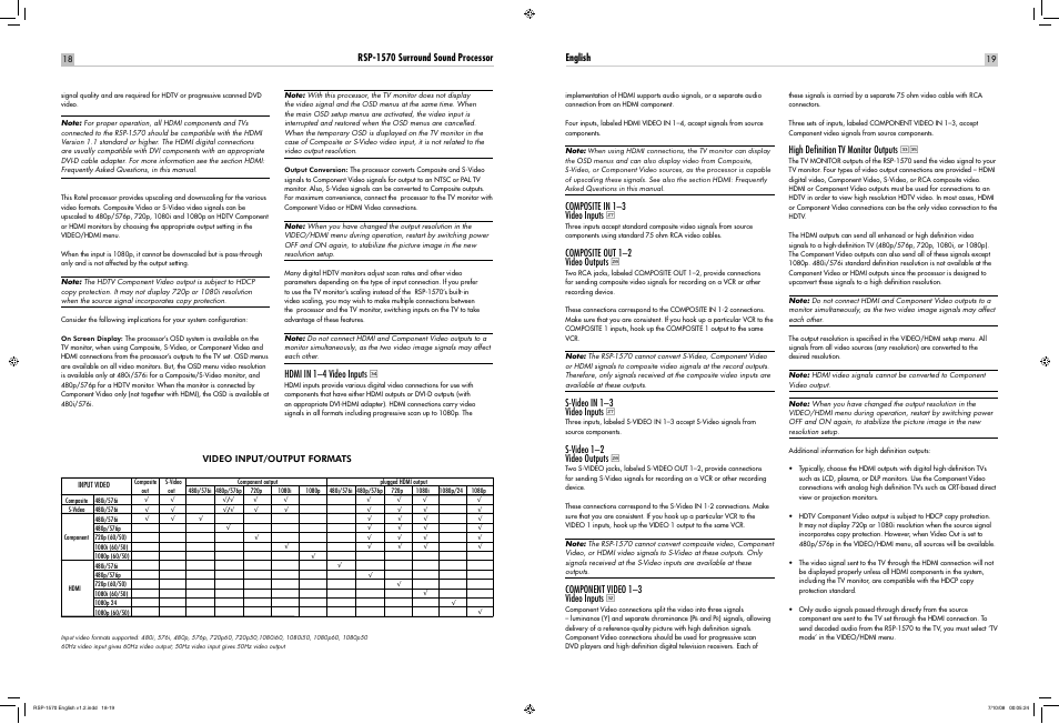 ROTEL RSP-1570 User Manual | Page 19 / 50