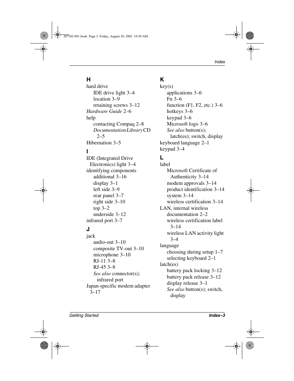 Compaq 307502-001 User Manual | Page 45 / 48