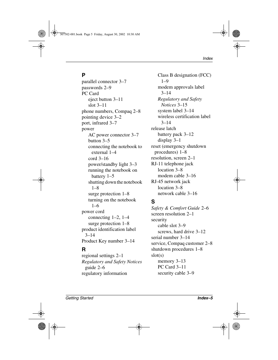 Compaq 307502-001 User Manual | Page 47 / 48