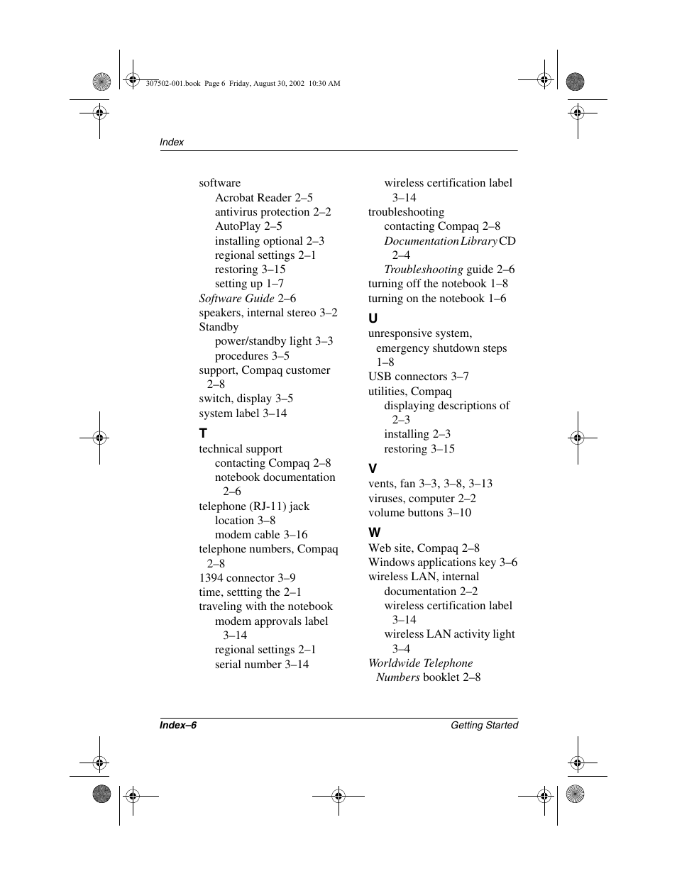 Compaq 307502-001 User Manual | Page 48 / 48