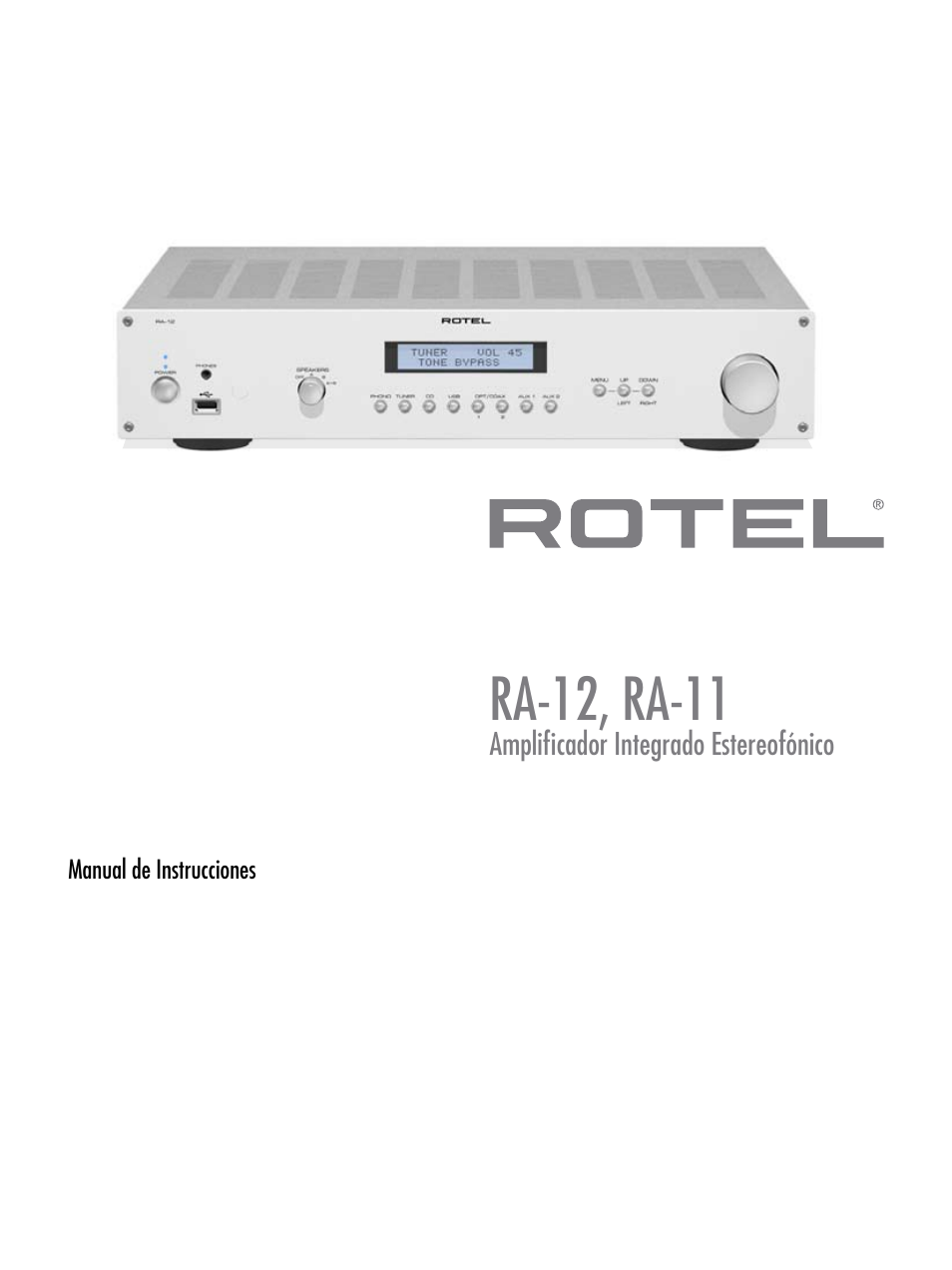 ROTEL RA-12 User Manual | 15 pages