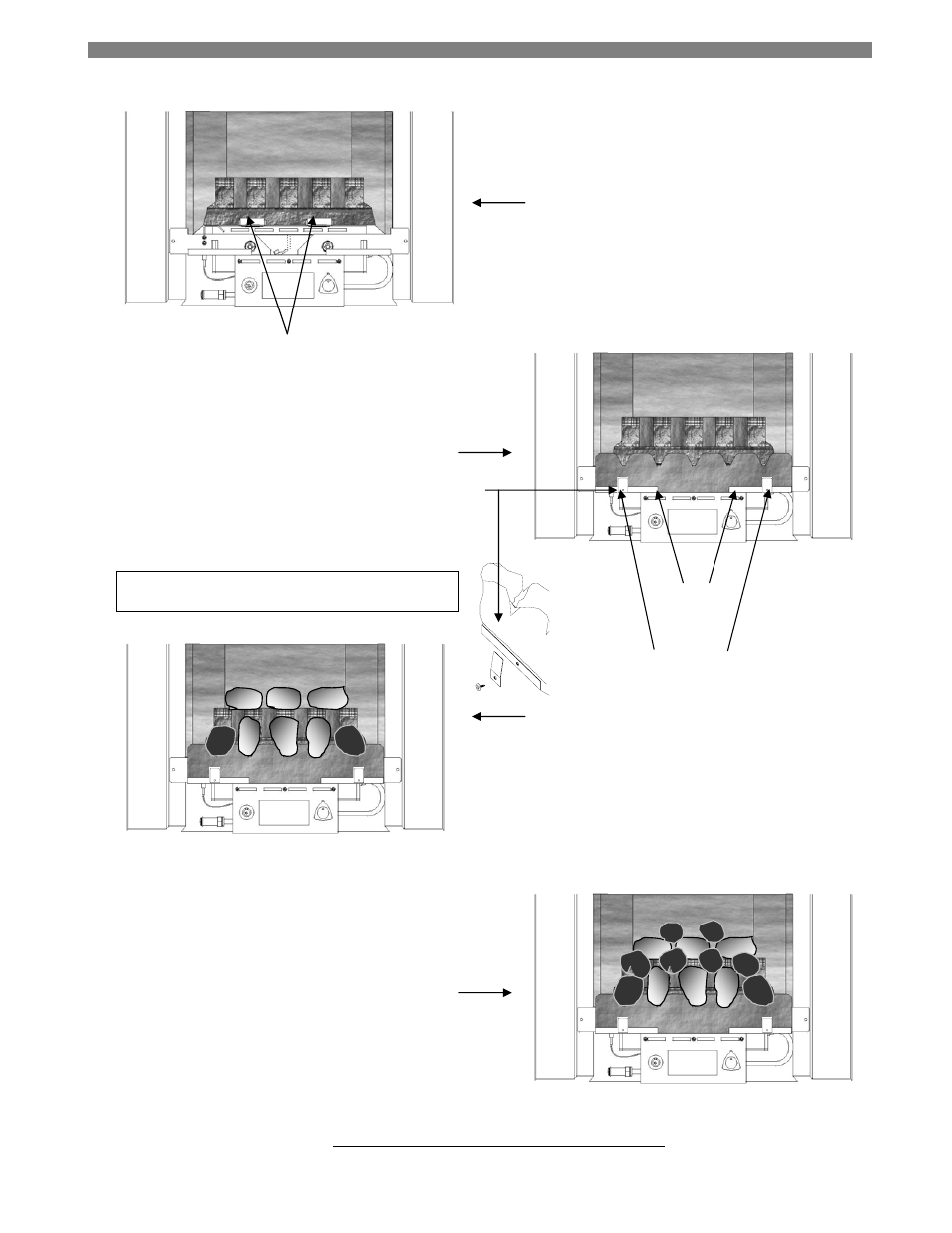 Fig. 23 fig. 22, Fig. 24 fig. 25 | Royal Cozyfires Slimline Standard MK2 - LPG User Manual | Page 14 / 18