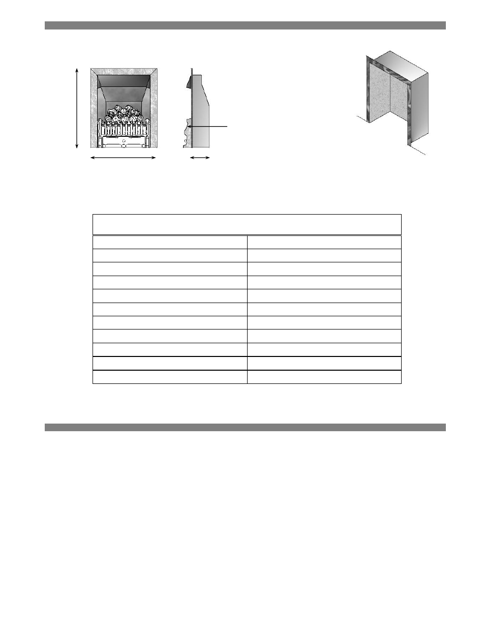 Fig. 7, Fig. 8, Specifications | Royal Cozyfires Slimline Standard MK2 - LPG User Manual | Page 8 / 18
