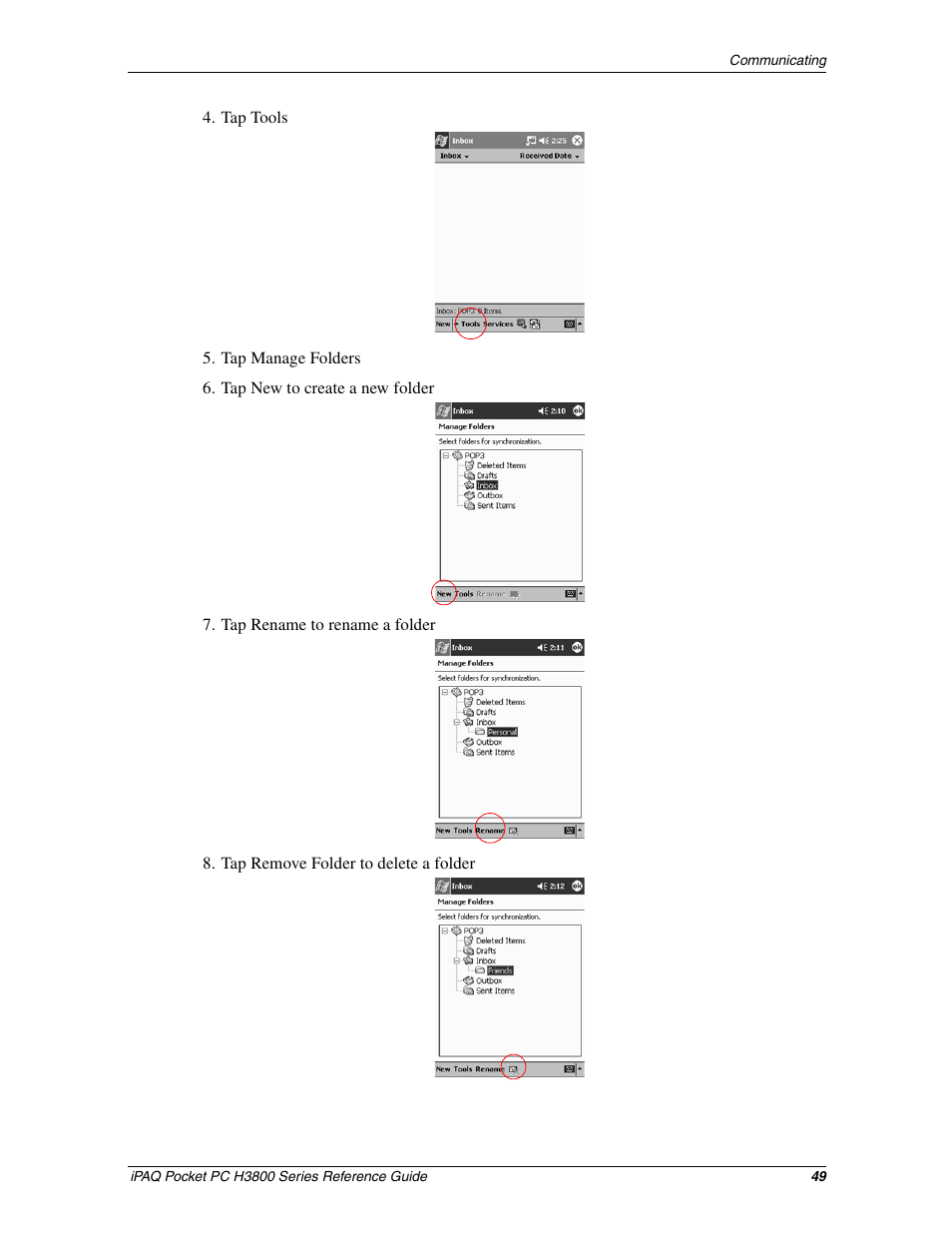 Compaq iPAQ H3800 User Manual | Page 49 / 116