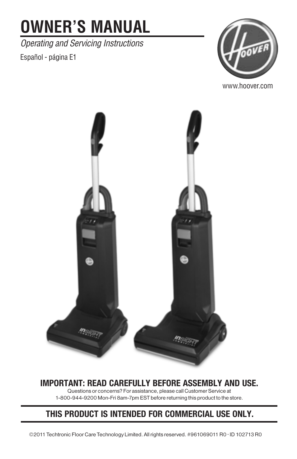 Royal Vacuums CH50102 User Manual | 17 pages