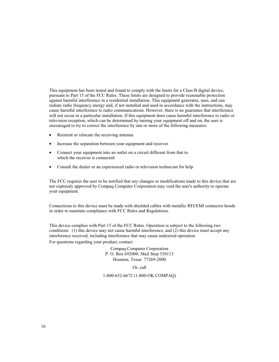 Ppendix | Compaq MV 740 User Manual | Page 18 / 73