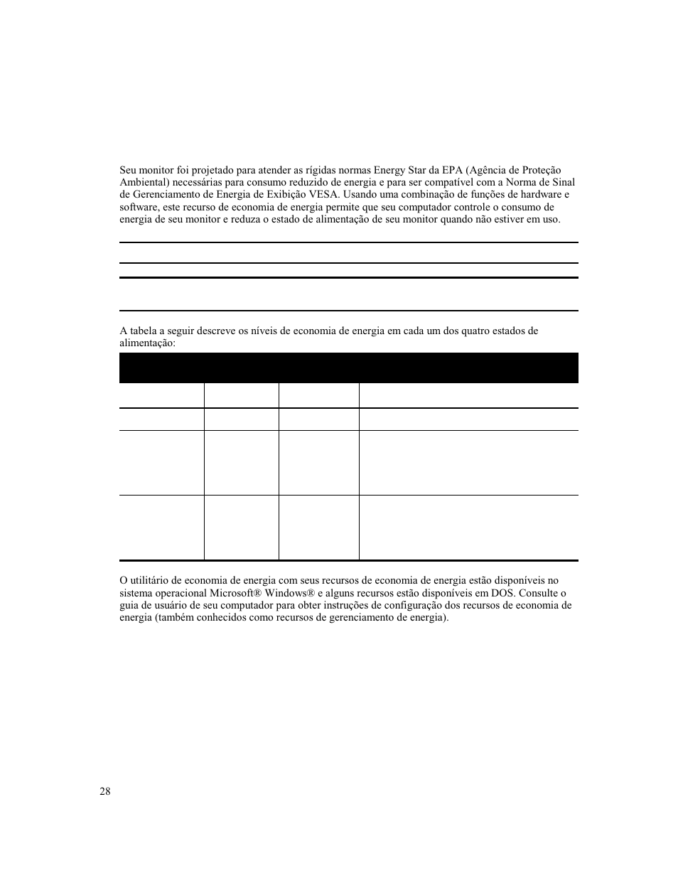 Odos de, Conomia de, Nergia | Compaq MV 740 User Manual | Page 30 / 73