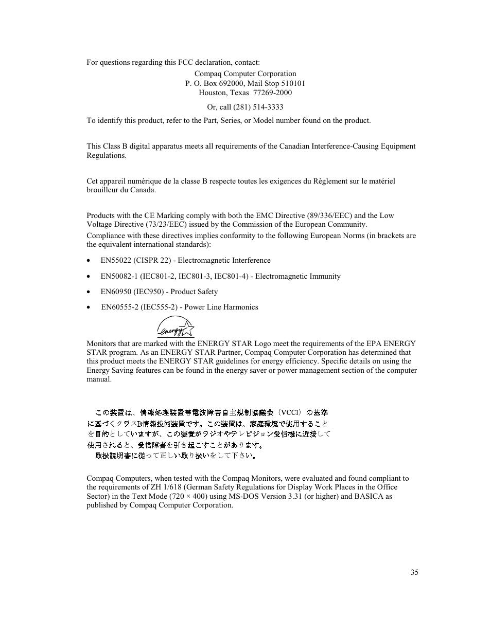 Compaq MV 740 User Manual | Page 37 / 73