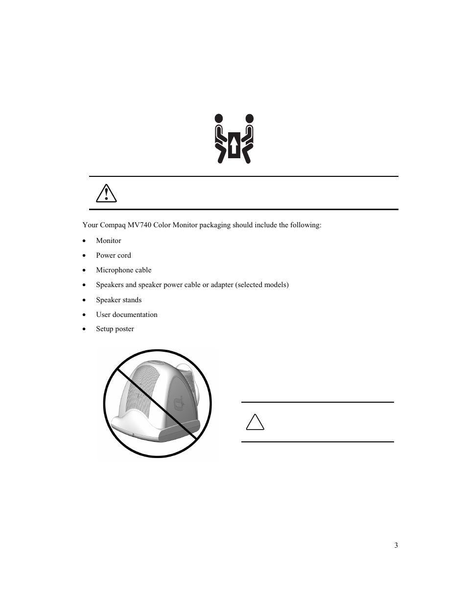 Etting, Tarted | Compaq MV 740 User Manual | Page 5 / 73
