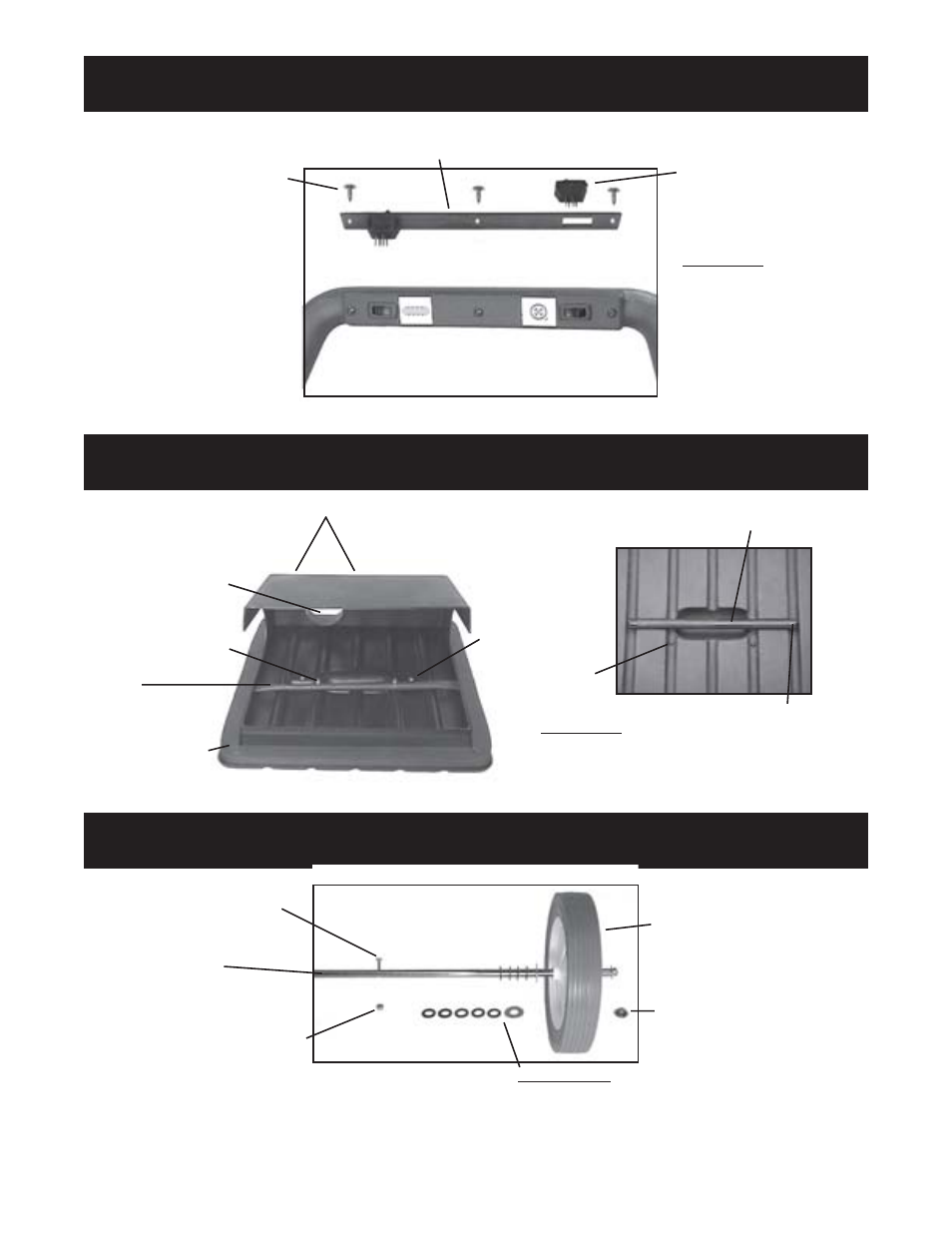 Switch assembly cover assembly wheel assembly | Royal Vacuums CH86000 User Manual | Page 7 / 12