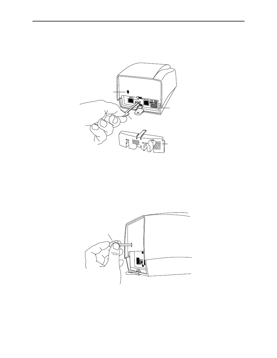 Figure 3-2. ejector rod removal from storage, Figure 3-3. card removal | Compaq 380 User Manual | Page 28 / 34