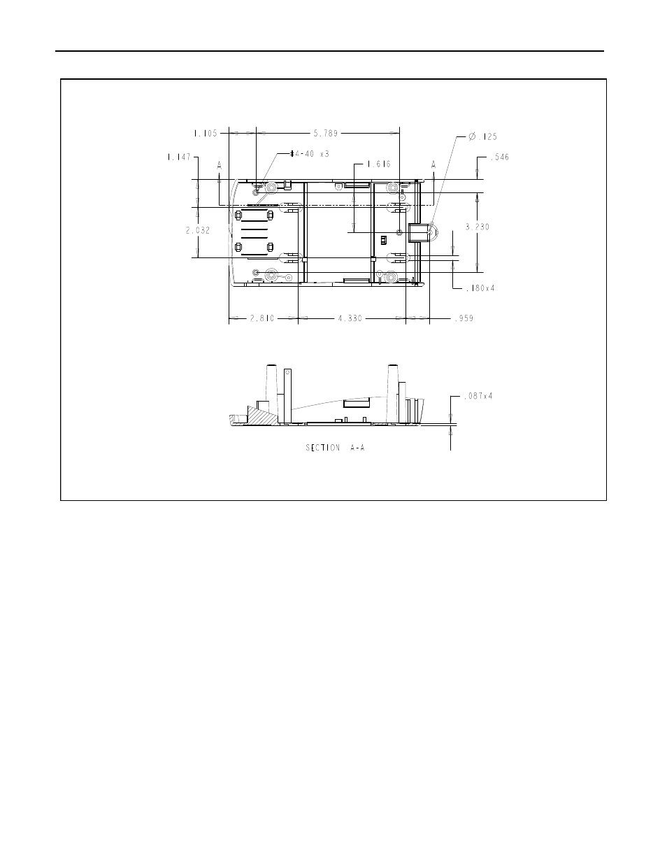 Figure a-1. mounting dimensions 1 | Compaq 380 User Manual | Page 30 / 34