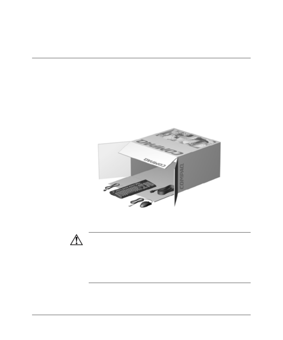 Quick setup, Step 1: unpack the computer | Compaq Evo D300v Series User Manual | Page 6 / 71