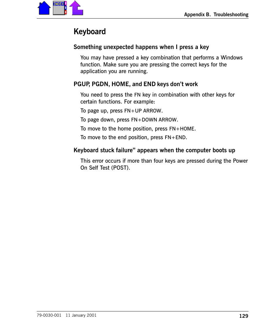 Keyboard, Keyboard 129 | Cingular X-C 6250 Pro (300) User Manual | Page 129 / 153