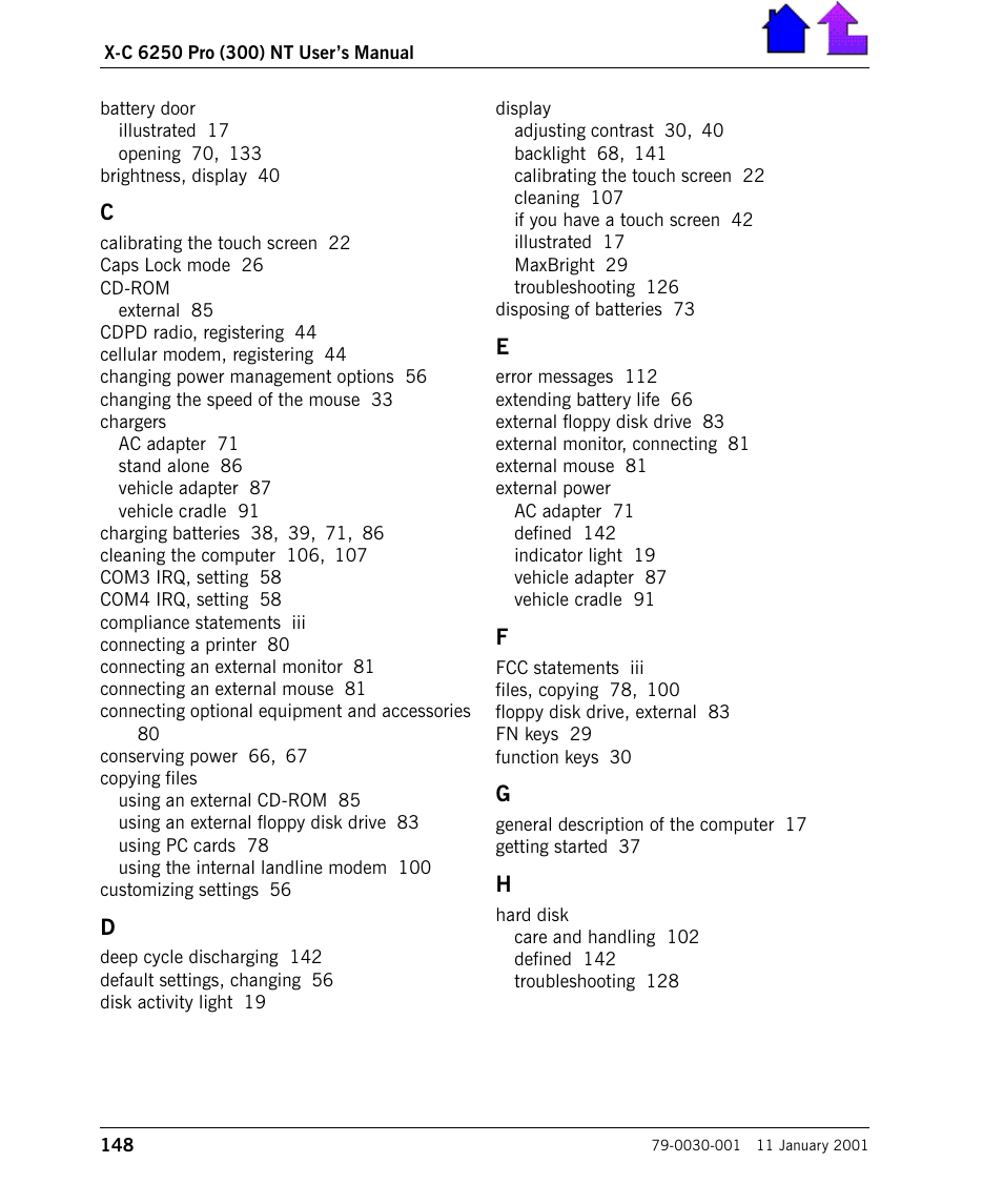 Cingular X-C 6250 Pro (300) User Manual | Page 148 / 153