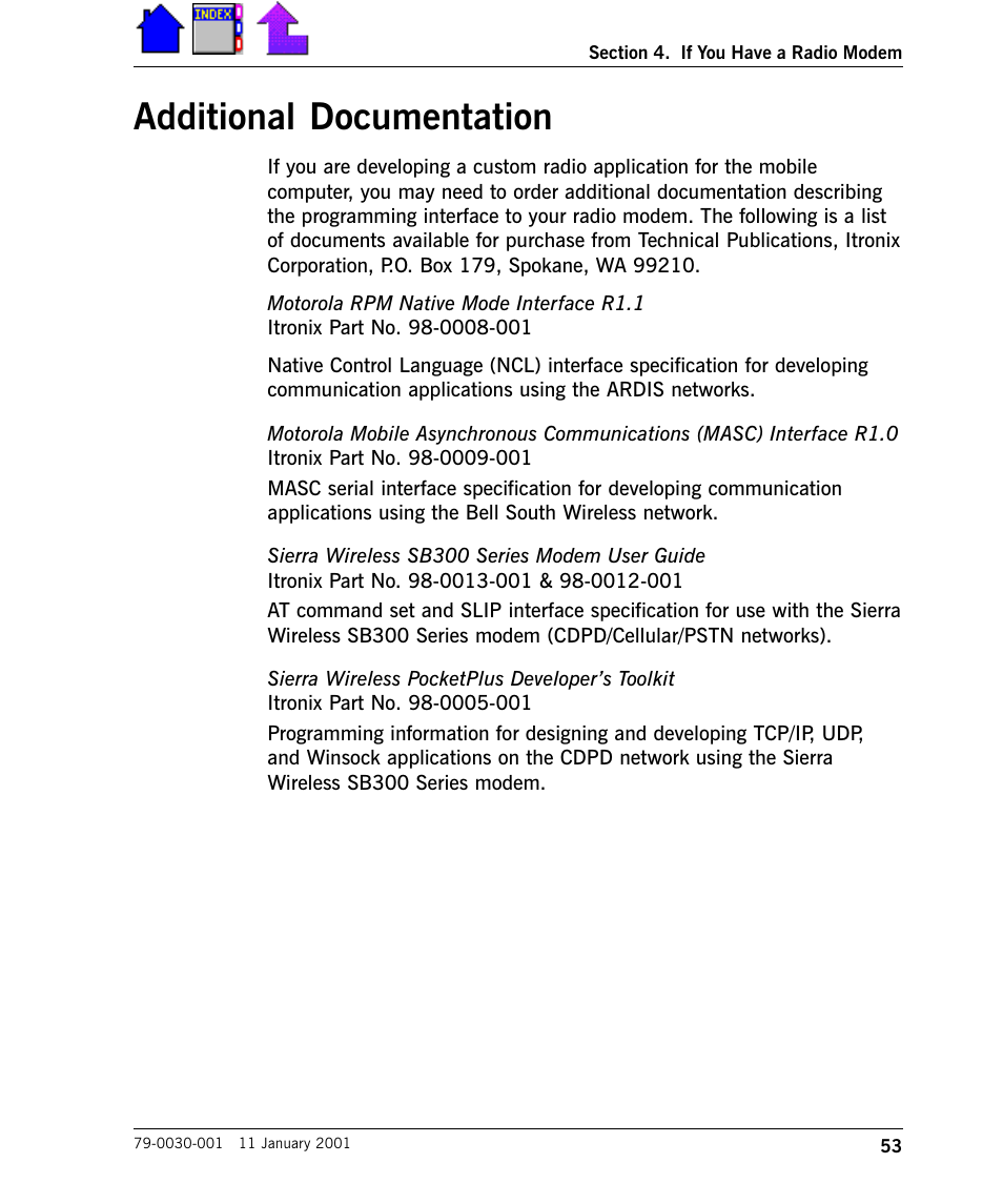 Additional documentation | Cingular X-C 6250 Pro (300) User Manual | Page 53 / 153