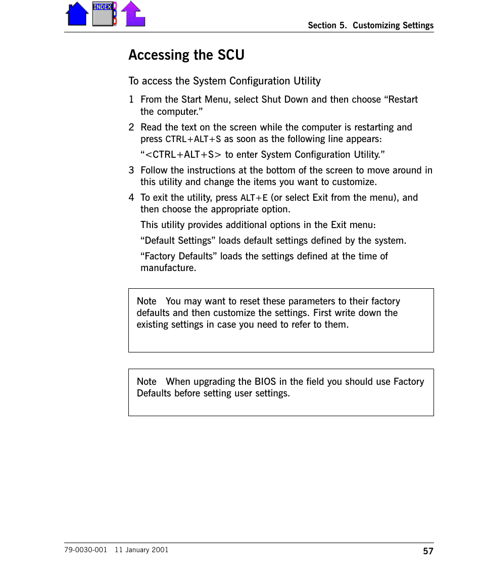 Accessing the scu | Cingular X-C 6250 Pro (300) User Manual | Page 57 / 153
