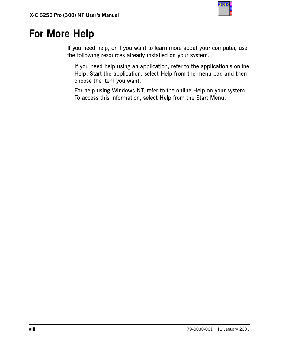 For more help | Cingular X-C 6250 Pro (300) User Manual | Page 8 / 153