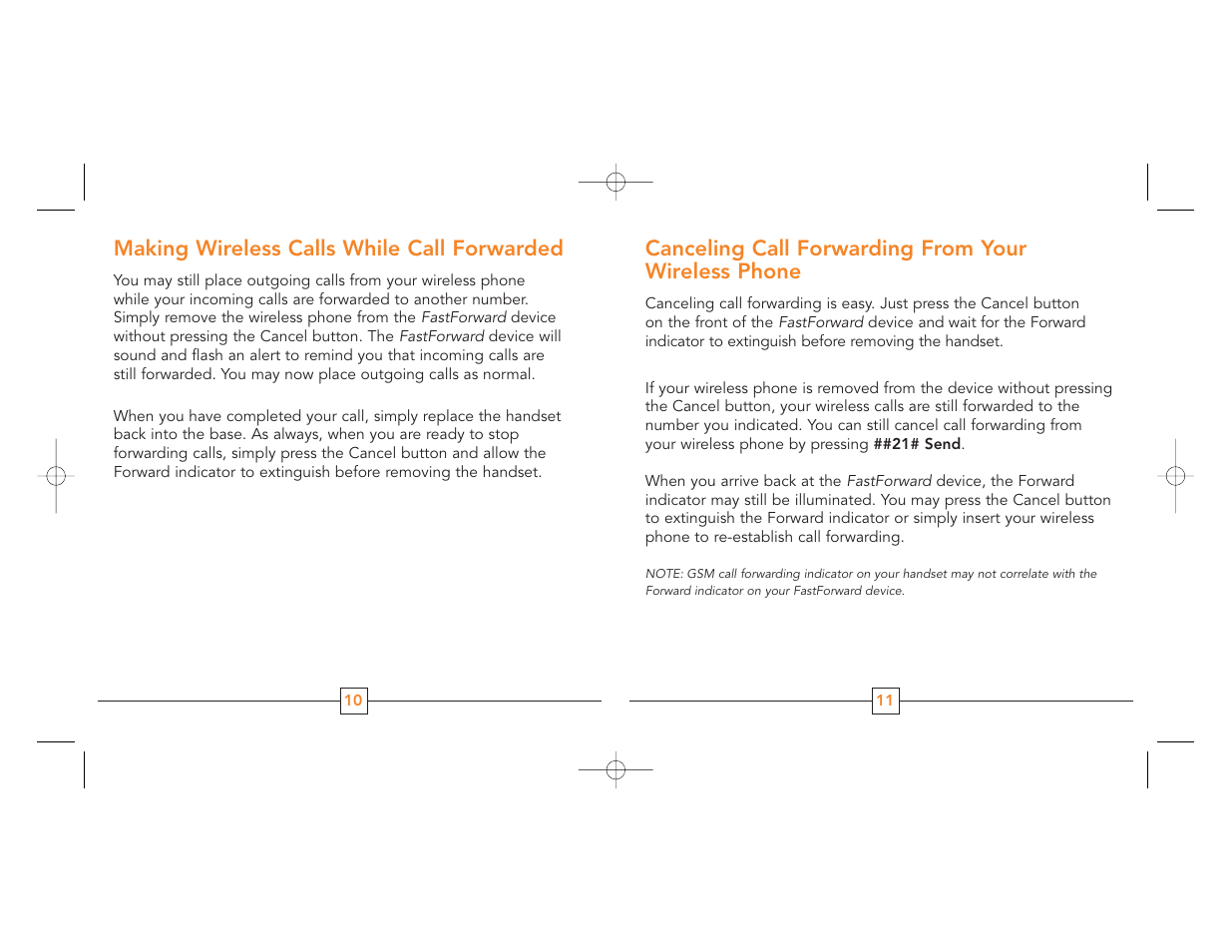 Canceling call forwarding from your wireless phone, Making wireless calls while call forwarded | Cingular G4010 User Manual | Page 7 / 11