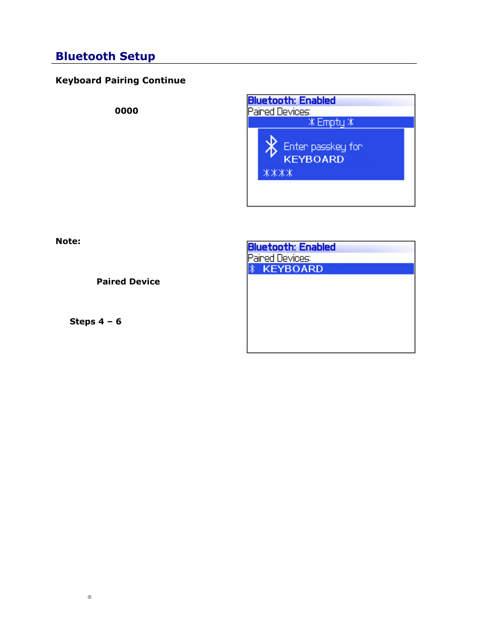 Bluetooth setup | Cingular Amzer Smart Keyboard User Manual | Page 17 / 37