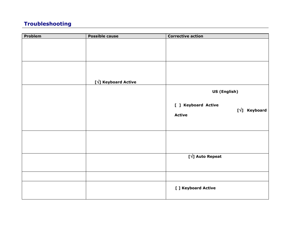 Troubleshooting | Cingular Amzer Smart Keyboard User Manual | Page 37 / 37