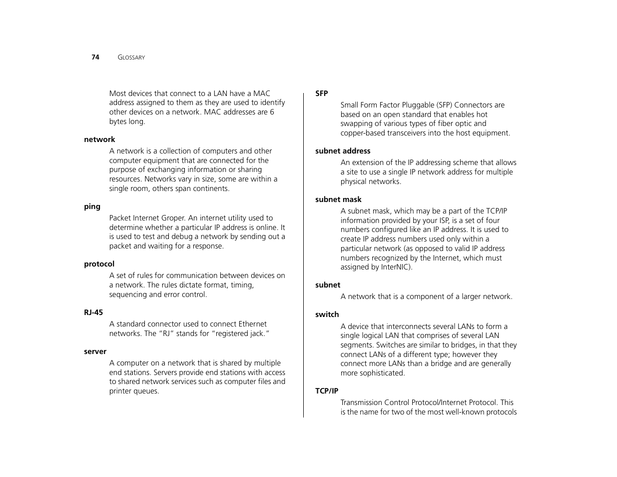 3Com 3C16476CS User Manual | Page 74 / 79