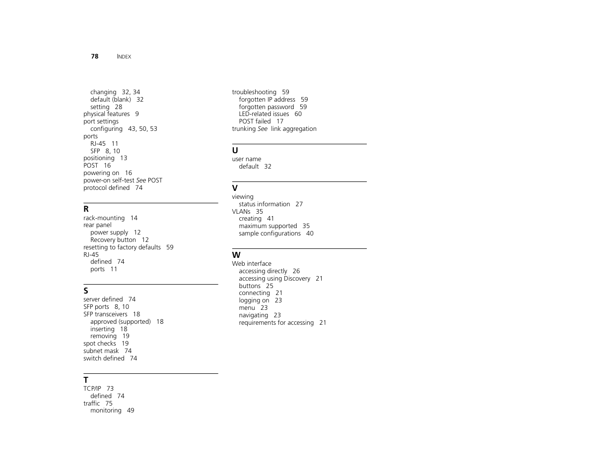 3Com 3C16476CS User Manual | Page 78 / 79