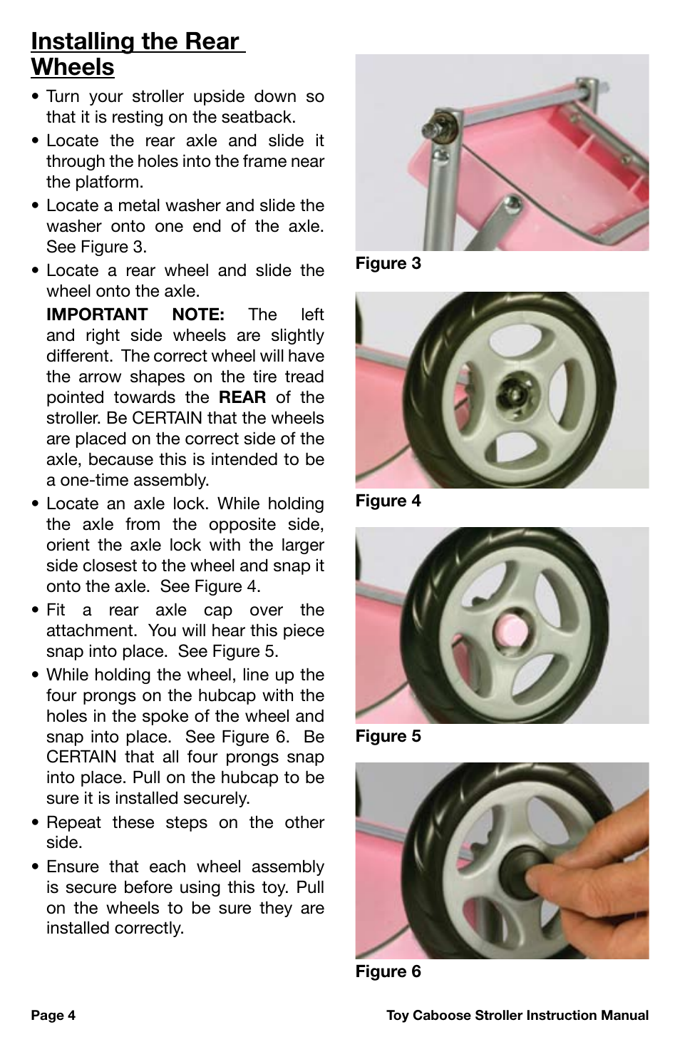 Installing the rear wheels | Canton 042 User Manual | Page 4 / 12