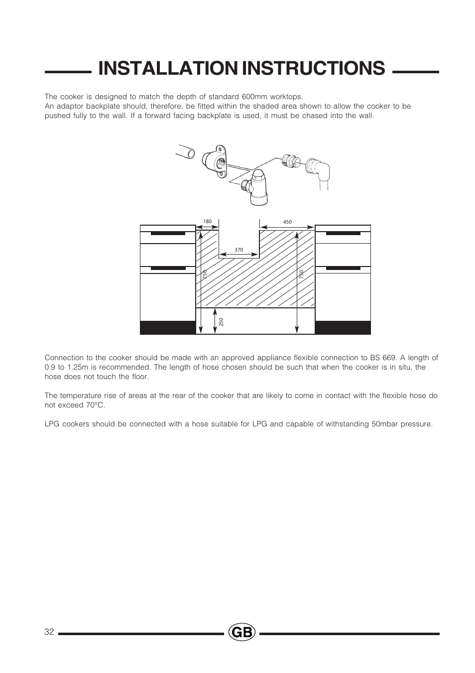 Installation instructions | Cannon PROESSIONAL1000 User Manual | Page 32 / 36