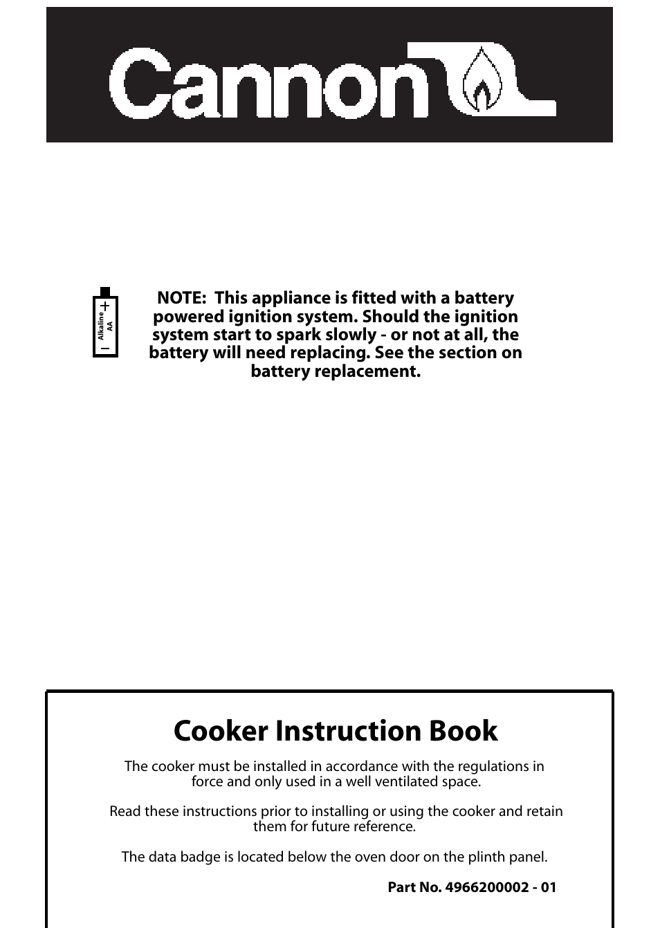 Cannon 10266G User Manual | 24 pages