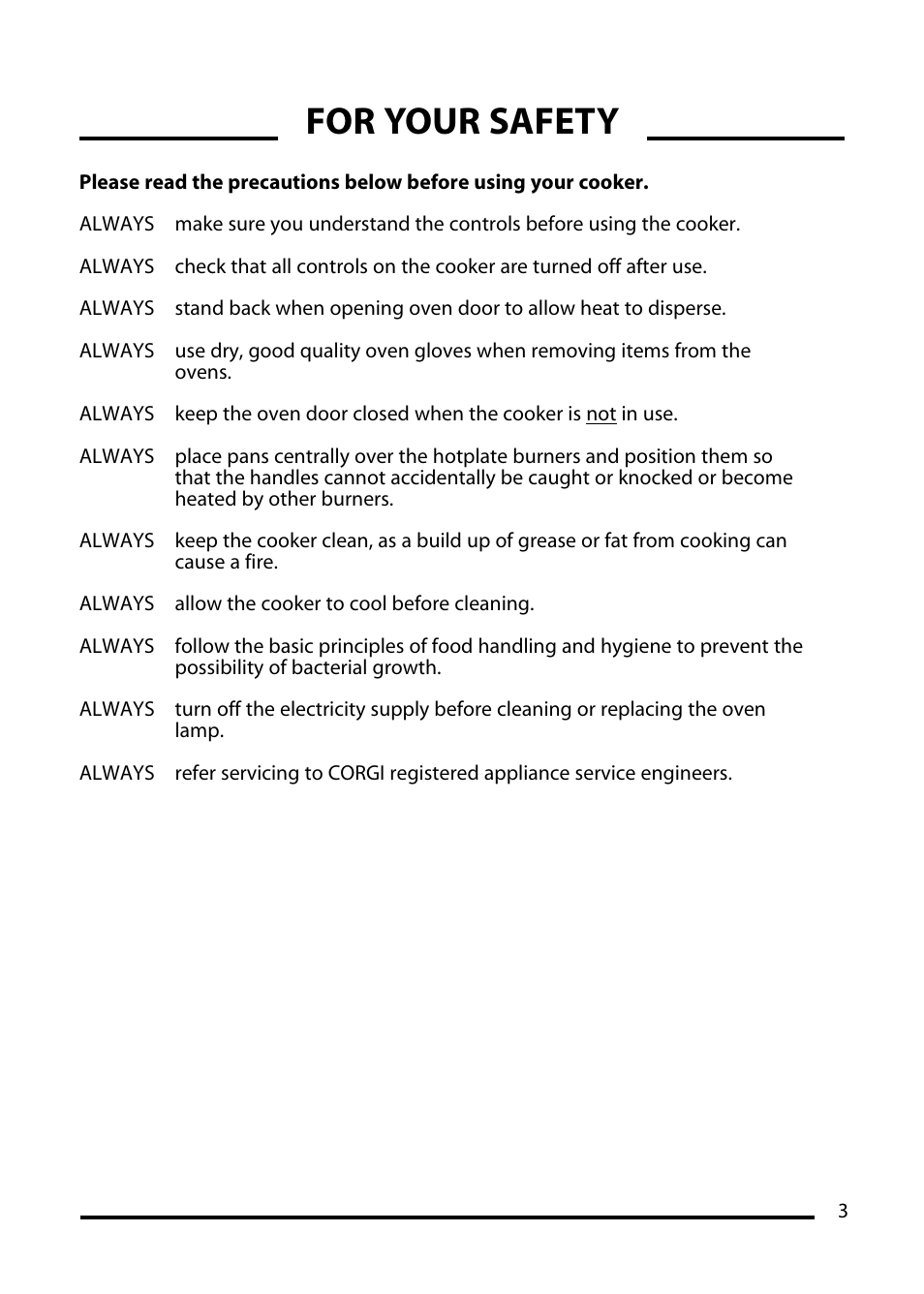 For your safety | Cannon 4466200011-02 User Manual | Page 5 / 36